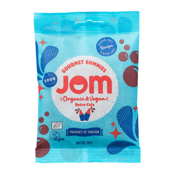 Jom Gummies Sour Cola 70G جوم حلويات غومي بنكهة الكولا الحامضة