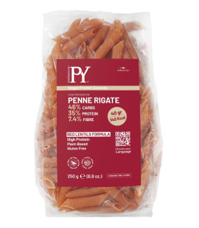 Pasta Young Penne Lentille Corail Protéine 35% 250G باستا يونغ بيني عدس كوراي بروتين