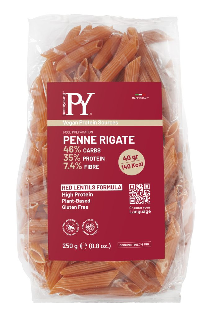 Pasta Young Pâtes Penne Lentille Corail Protéine 35% 250G باستا يونغ بيني عدس كوراي بروتين