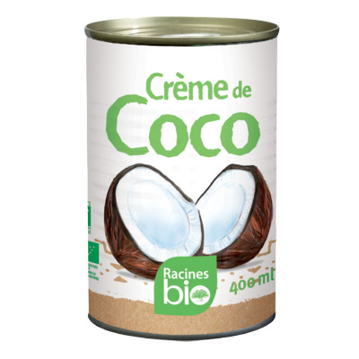 Racines Bio Creme de Coco 400ml كريمة جوز الهند