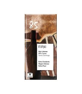 Vivani Tablette de Chocolat Noir 85% Santo Domingo 80g  لوح شوكولاتة داكنة