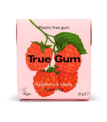 True gum framboise vanille sans sucre 21g علكة ترو غوم توت العليق فانيليا بدون سكر