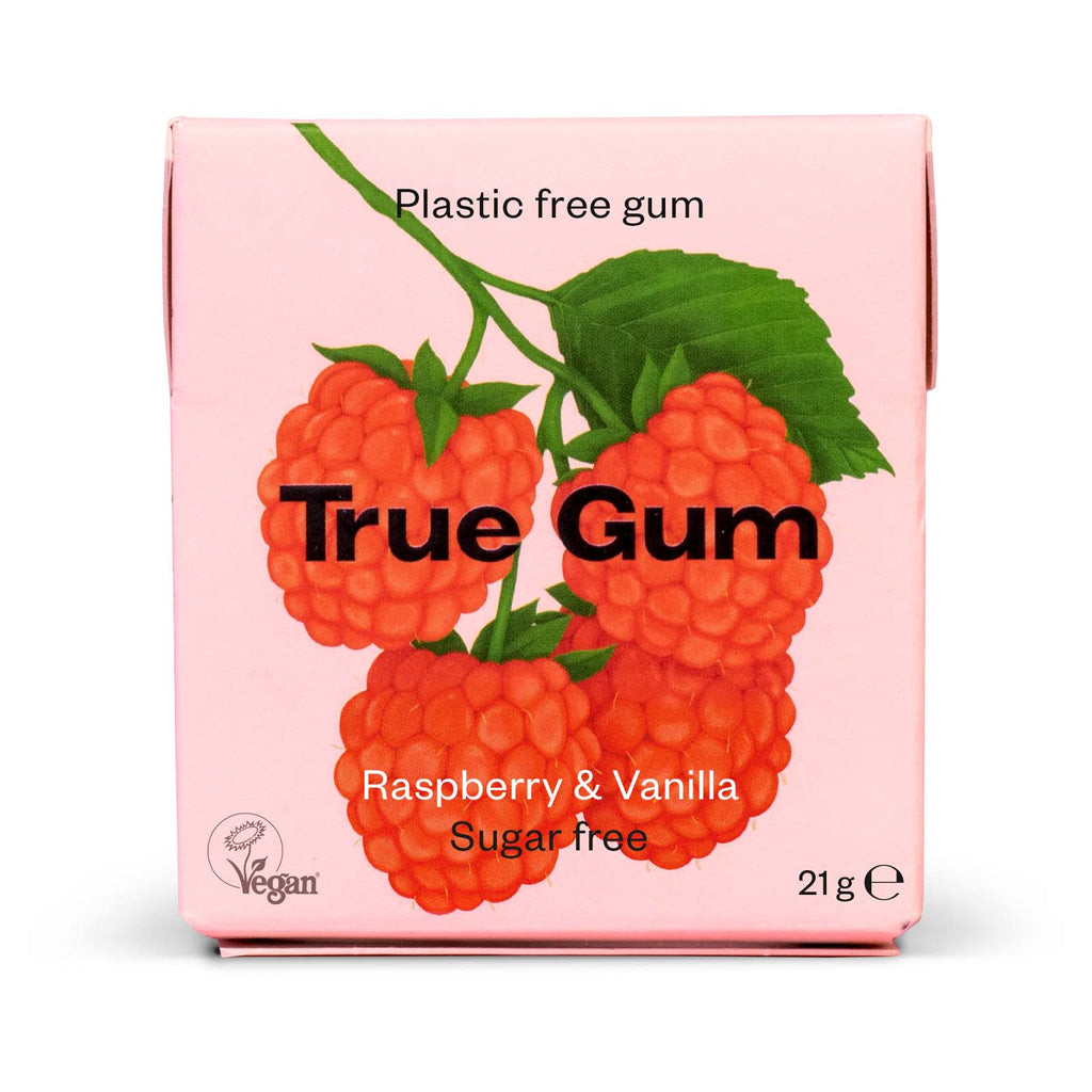 True gum framboise vanille sans sucre 21g علكة ترو غوم توت العليق فانيليا بدون سكر