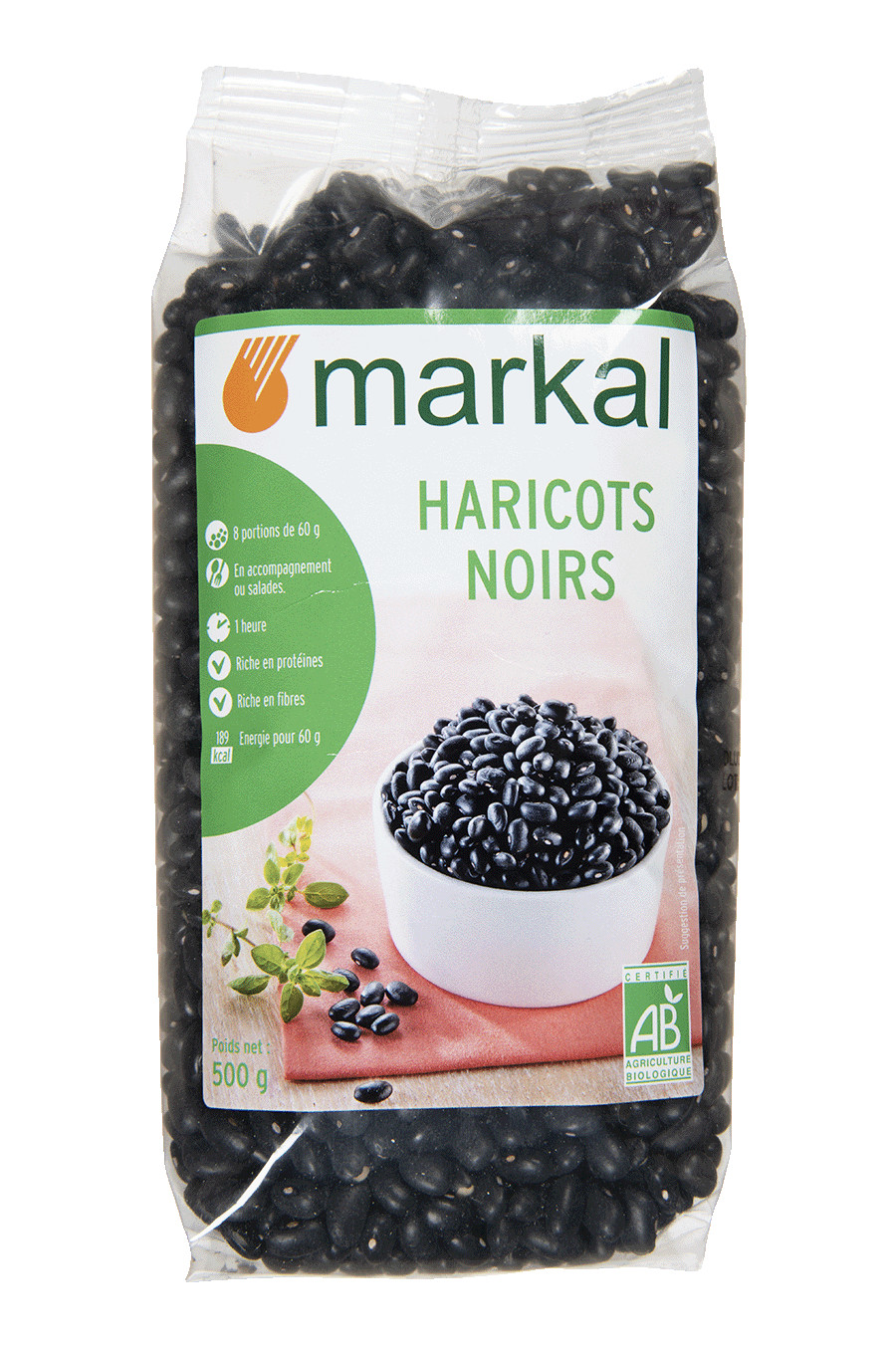Markal Haricots Noirs BIO 500g فاصوليا سوداء ماركال