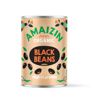 Amaizin Haricots Noirs Conserve 400g Sans Gluten  فاصوليا سوداء معلبة أمايزن