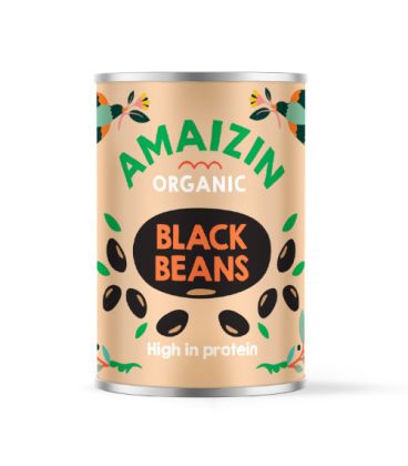 Amaizin Haricots Noirs Conserve 400g Sans Gluten  فاصوليا سوداء معلبة أمايزن
