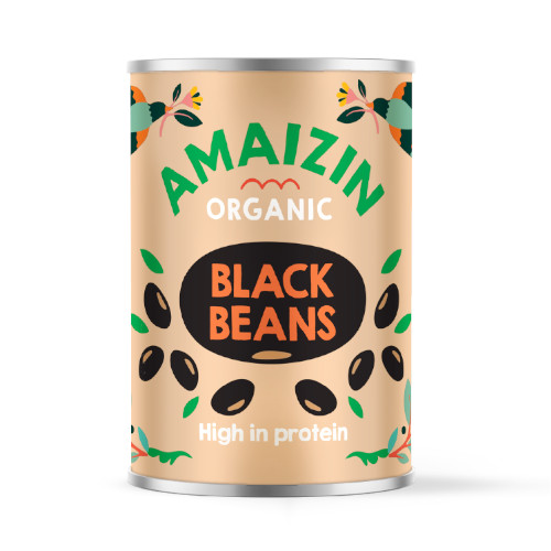 Amaizin Haricots Noirs Conserve 400g Sans Gluten  فاصوليا سوداء معلبة أمايزن