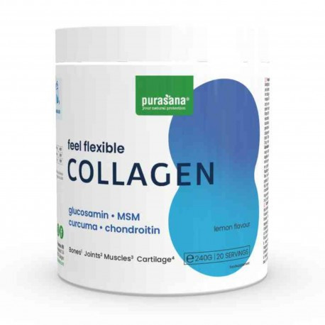 Purasana Feel Flexible Joint Collagene Citron BIO 240G بوراسانا فيل فليكسيبل جوينت كولاجين