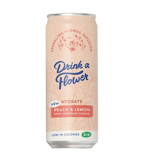 Drink a Flower Limonade Botanique BIO Pêche Citron 250ml مشروب نباتي خوخ ليمون