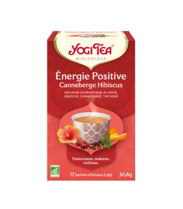 Yogi Énergie Positive Cranberries Hibiscus 17*2g يوغي طاقة إيجابية توت بري