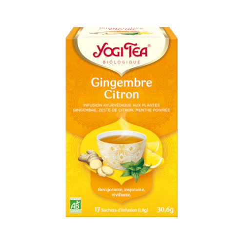 Yogi Tea BIO Gingembre Citron 17*2g يوغي زنجبيل ليمون