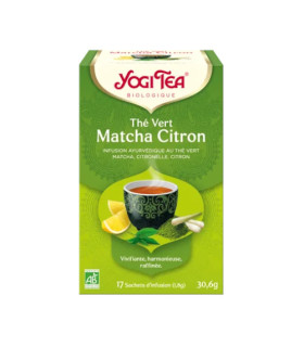 Yogi Tea Thé Vert Matcha Citron 17*2G يوجي تيه فير ماتشا