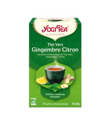 Yogi Tea The Vert Gingembre Citron 17*2G يوجي تيه فير جينجمبر