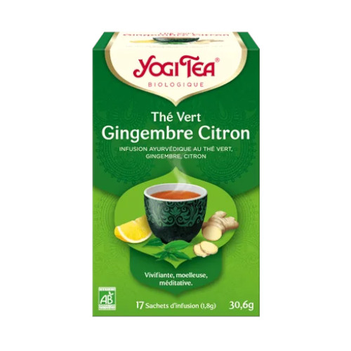 Yogi Tea The Vert Gingembre Citron 17*2G يوجي تيه فير جينجمبر