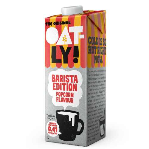 Oatly Barista Popcorn 1L مشروب الشوفان اوتلي بارستا بالفشار