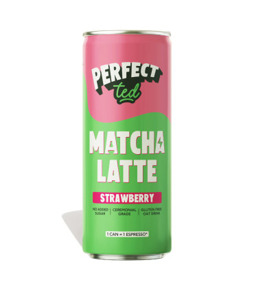 Perfect Ted Boisson Matcha Latte Fraise 250ML بيرفيكت تيد مشروب لاتيه ماتشا فراولة