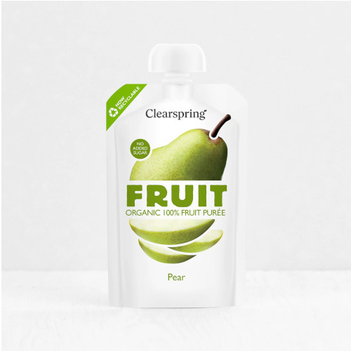 Clearspring Purée de Fruits Poire BIO 100% 100G كليرسبرينغ مهروس فواكه كمثرى