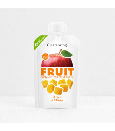 Clearspring Puree de Fruits Pomme Mangue 100% 100G كليرسبرينغ مهروس فواكه تفاح مانجو