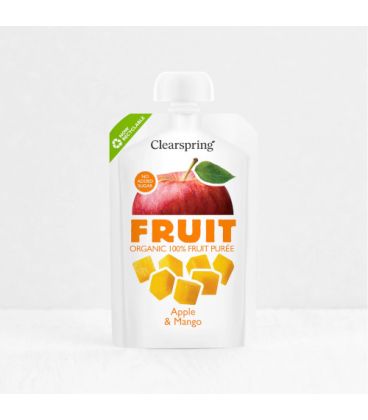 Clearspring Puree de Fruits Pomme Mangue 100% 100G كليرسبرينغ مهروس فواكه تفاح مانجو