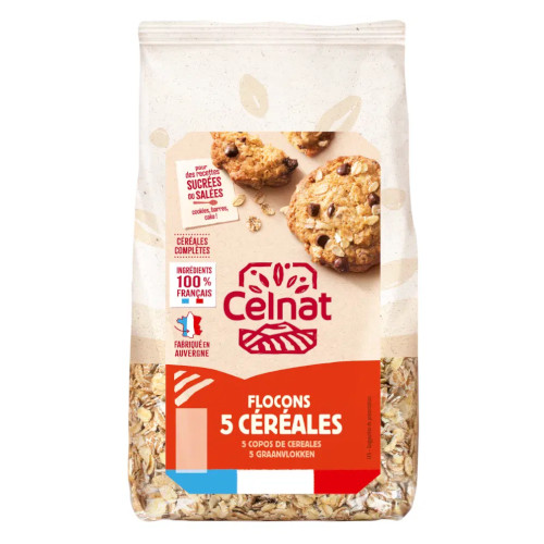 Celnat Flocons BIO de 5 Céréales 500G سيلنات رقائق 5 حبوب