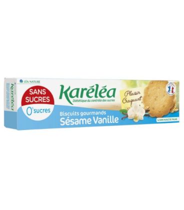 Karelea Biscuits Sesame Vanille Sans Sucre 132G كارليا بسكويت بالسمسم والفانيلا بدون سكر