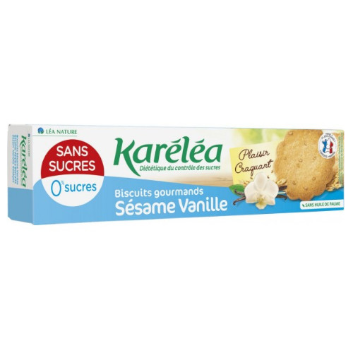 Karelea Biscuits Sesame Vanille Sans Sucre 132G كارليا بسكويت بالسمسم والفانيلا بدون سكر