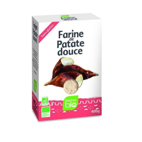 Racines Bio farine de patate douce sans gluten 400g طحين البطاطا الحلوة راسينز بيو بدون غلوتين