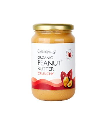 Clearspring Beurre de cacahuètes crunchy 350g كليرسبرينغ زبدة الفول السوداني المقرمشة