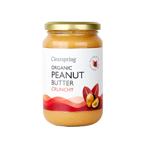 Clearspring Beurre de cacahuètes crunchy 350g كليرسبرينغ زبدة الفول السوداني المقرمشة