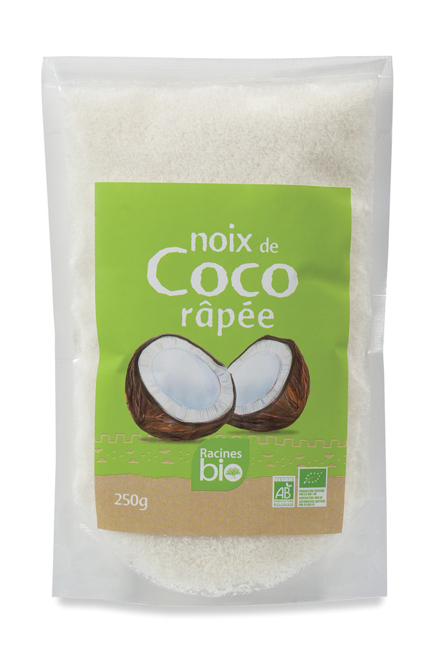Racines Bio Noix de coco râpée 250g راكين بيو جوز الهند المبشور