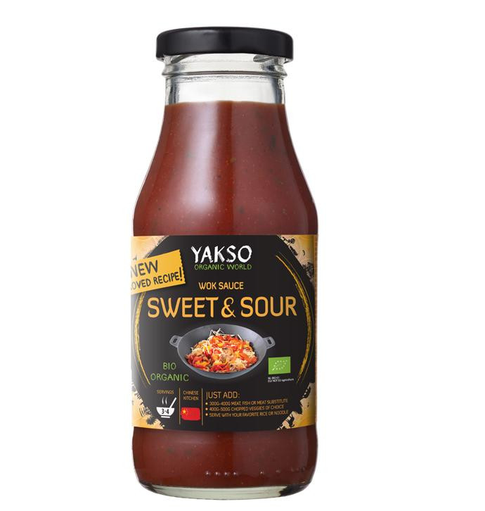 Yakso Wok Sauce Aigre-Douce ORG 240ml  صلصة ووك حامضة حلوة يكسو عضوي