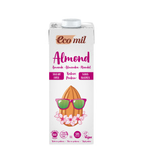 Ecomil Boisson Amandes Protéiné Nature 1L  مشروب لوز غني بالبروتين طبيعي إيكميل