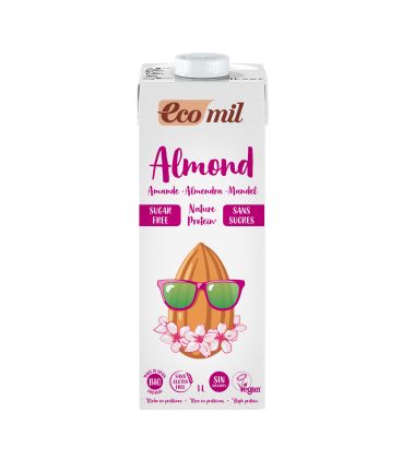 Ecomil Boisson Amandes Protéiné Nature 1L  مشروب لوز غني بالبروتين طبيعي إيكميل