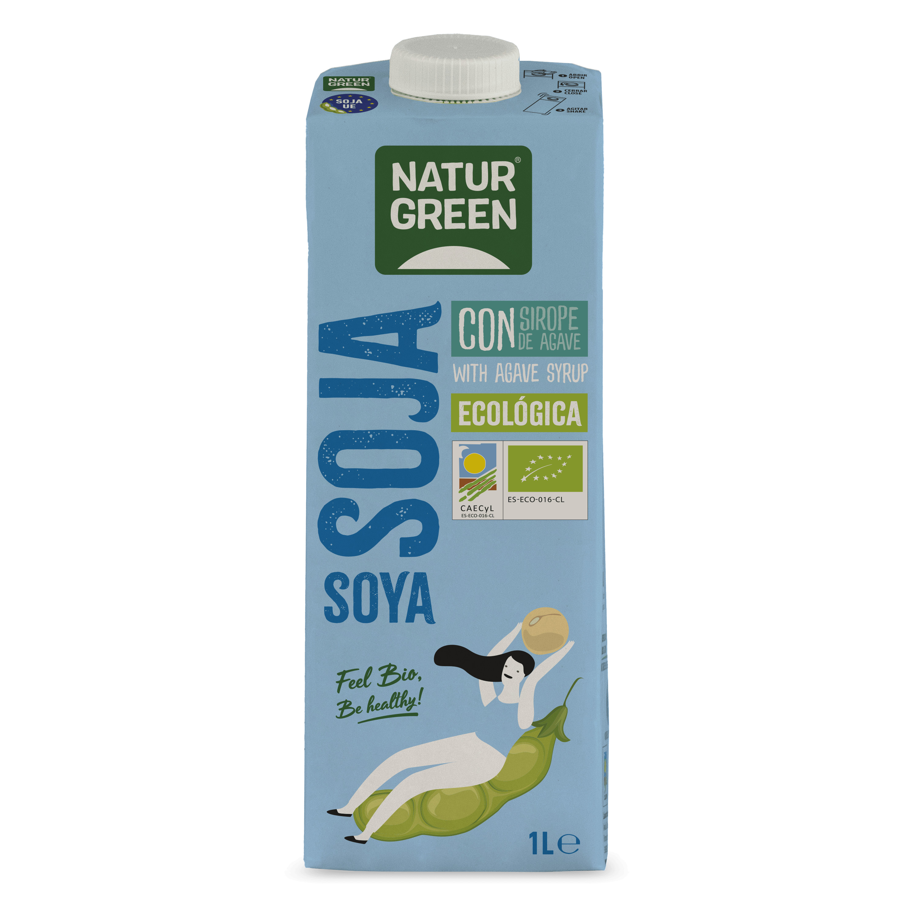 NaturGreen Lait de Soja Calcium BIO 1L  مشروب صويا بالكالسيوم