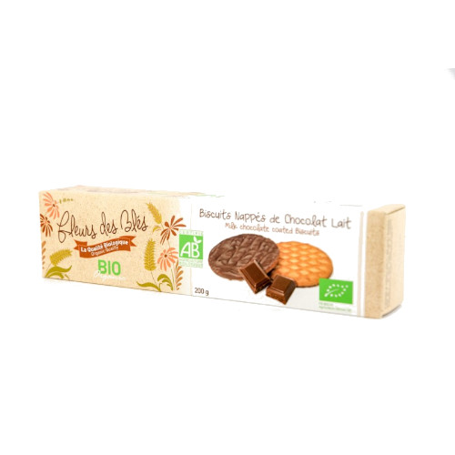 Fleurs des Blés Biscuits Nappés de Chocolat 200G  بسكويت مغطى بالشوكولاتة