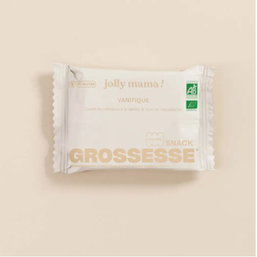 Jolly Mama Snack Grossesse Vit B9 Sans Gluten 45g وجبة خفيفة للحمل فيتامين B9 خالية من الغلوتين