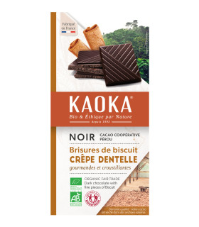 Kaoka Chocolat Crepe Dentelle 100g شوكولاتة مع رقائق الكريب