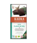 Kaoka Noir Fleur de Sel BIO 100g شوكولاتة داكنة بالملح البحري