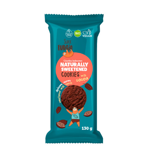 Super Fudgio Cookies Cacao Vegan 130G  كوكيز الكاكاو النباتية