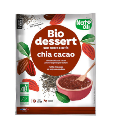 Natali Biodessert Crème de Chia Cacao 40G  كريم الشيا بالكاكاو