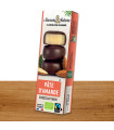 Saveurs & Nature Bouchées Pâte d Amande Chocolat Noir 70% 45G  قطع معجون اللوز مع الشوكولاتة السوداء