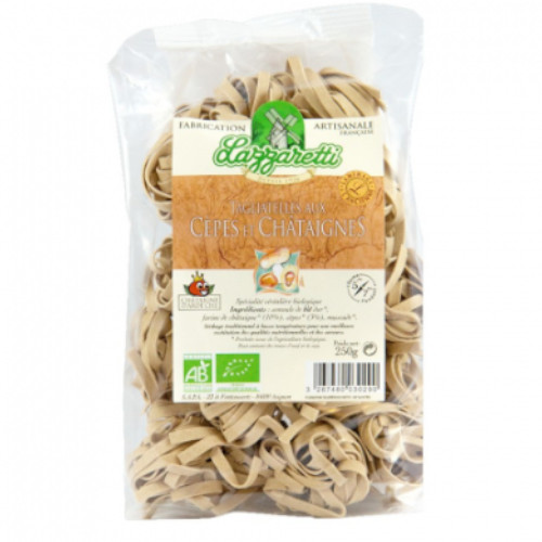 Lazzaretti Tagliatelle aux Cèpes et Châtaigne 250G  تاليياتيلي بالفطر والكستناء