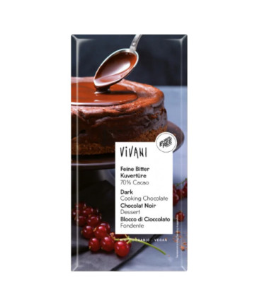 Vivani tablette de chocolat dessert noir 70% 150g لوح شوكولاتة سوداء للتحلية بنسبة