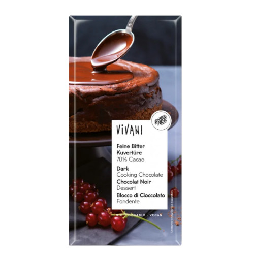 Vivani tablette de chocolat dessert noir 70% 150g لوح شوكولاتة سوداء للتحلية بنسبة