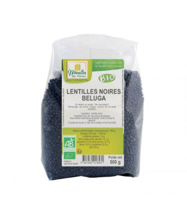 Moulin Des Moines Lentilles Beluga 500g عدس بيلوجا