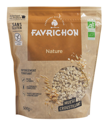 Favrichon Muesli Croustillant Nature 500g موسلي مقرمش طبيعي