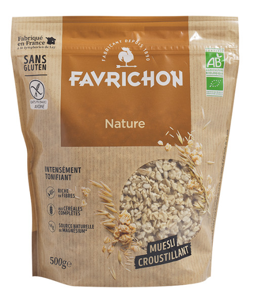 Favrichon Muesli Croustillant Nature 500g موسلي مقرمش طبيعي