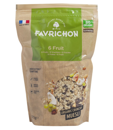 Favrichon Muesli 6 Fruits 375g موسلي بستة فواكه