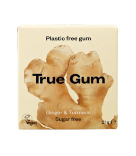 True Gum Gingembre Curcuma Sans Sucre صمغ حقيقي بالزنجبيل والكركم