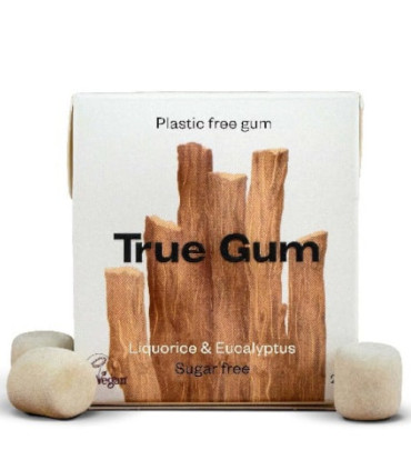 True Gum Reglisse Eucalyptus Sans Sucre صمغ حقيقي بالعرق سوس والأوكالبتوس